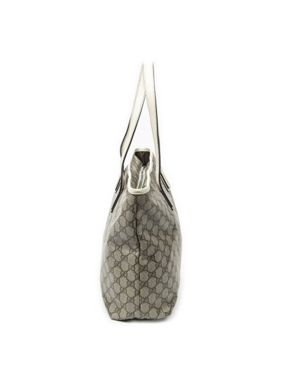 Gucci Large Zip Tote Beige Ivory Supreme Canvas - Picture 4 of 10